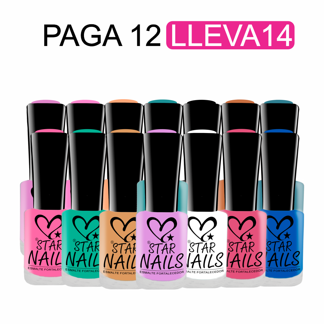 6) PAGA 12 LLEVA 14 ESMALTES