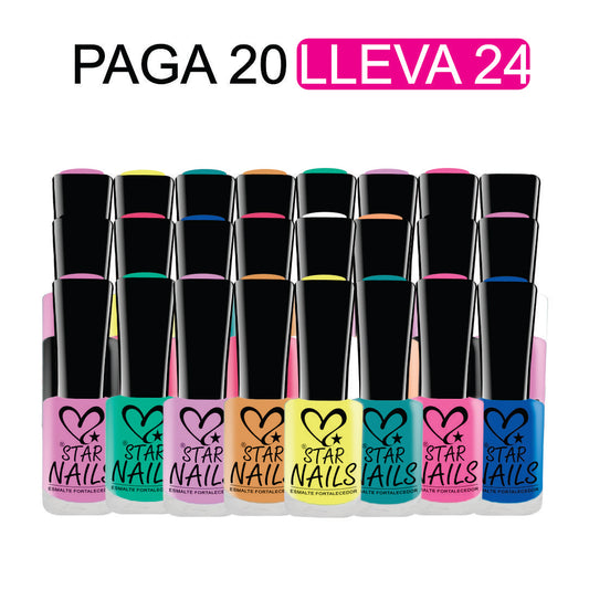 5.⭐ Paga 20 Lleva 24 Esmaltes + Envío Gratis